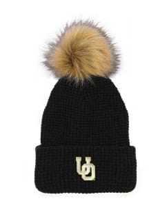 LogoFit Oregon Ducks Black Belgian Womens Knit Hat