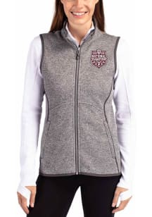 Cutter and Buck Indiana Hoosiers Womens Grey 2025 CFP National Champions Mainsail Vest