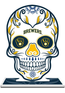 Milwaukee Brewers Skull Figurine