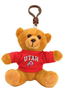 Utah Utes Bear Plush Keychain - Red