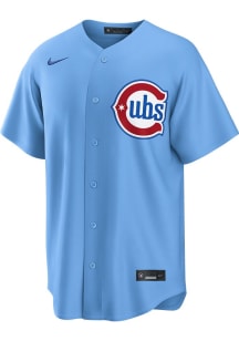 Chicago Cubs Mens Nike Replica Alt Jersey - Light Blue
