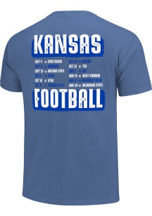Kansas Jayhawks Blue 2026 Football Schedule Short Sleeve T Shirt