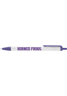 TCU Horned Frogs Biz Click Stick Single Pen - Purple