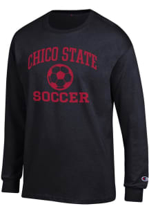 Champion CSU Chico Wildcats Black Soccer Jersey Long Sleeve T Shirt