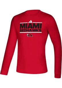 Adidas Miami RedHawks Red Creator Long Sleeve T-Shirt