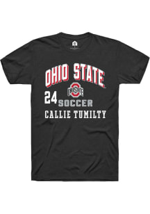 Callie Tumilty Ohio State Buckeyes Black NIL Arch Logo Short Sleeve Player T Shirt