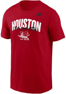 Nike Houston Cougars Red For The City Street Style Short Sleeve T Shirt