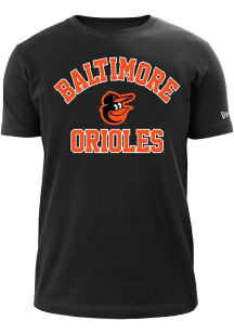 New Era Baltimore Orioles Black Wordmark Short Sleeve T Shirt