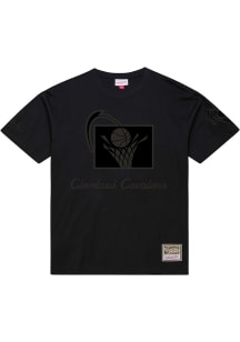 Mitchell and Ness Cleveland Cavaliers Black Phantom Short Sleeve Fashion T Shirt