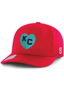 Summit Sportswear Kansas City Monarchs Mens Red The S Flex Hat