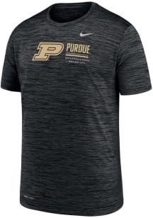Nike Purdue Boilermakers Youth Black Velocity Short Sleeve T-Shirt