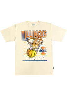 SLAM Illinois Fighting Illini Ivory Basketball Hoops Heavyweight Short Sleeve T Shirt