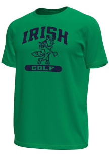 Under Armour Notre Dame Fighting Irish Kelly Green Tech Stretch Golf Leprechaun Short Sleeve T Shi..