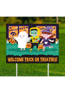 Iowa Hawkeyes Trick or Treaters Yard Sign - Gold