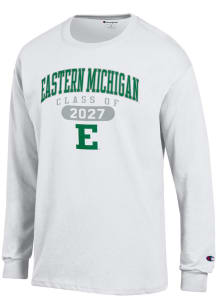 Champion Eastern Michigan Eagles White Pill Class of 2027 Jersey Long Sleeve T Shirt