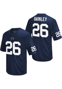 Saquon Barkley  Original Retro Brand Penn State Nittany Lions Navy Blue Name and Number Jersey Foo..