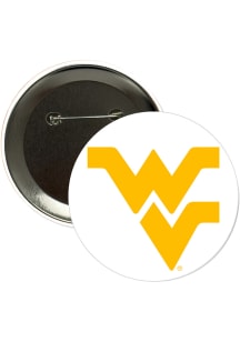 West Virginia Mountaineers Main 3in Button - Navy Blue