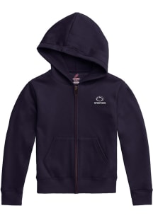 Penn State Nittany Lions Youth Navy Blue Team Logo Long Sleeve Full Zip Jacket