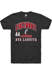 Ava LaRuffa Cincinnati Bearcats Black NIL Arch Logo Short Sleeve Player T Shirt