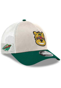 New Era Minnesota Wild White Two Tone Mascot 9FORTY Trucker Youth Adjustable Hat