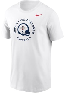 Nike Iowa State Cyclones White Patriotic Helmet Short Sleeve T Shirt