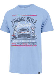 47 Chicago Light Blue Chicago Style Racing Franklin Short Sleeve Fashion T Shirt