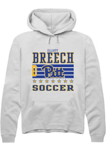 Elliott Breech Pitt Panthers Mens White NIL Striped Player Hood