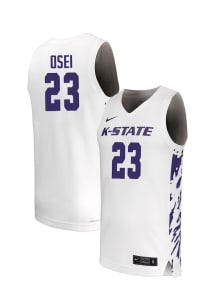 Stephen Osei  Nike K-State Wildcats White NIL Name And Number Jersey