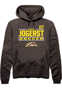 Adrian Jogerst Western Michigan Broncos Mens Brown NIL Stacked Box Player Hood