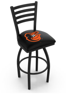 Baltimore Orioles High Back Swivel Pub Stool - Black