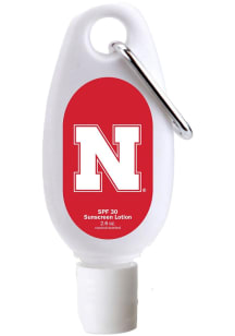 Nebraska Cornhuskers Tottle Bottle w/ Carabiner Sunscreen