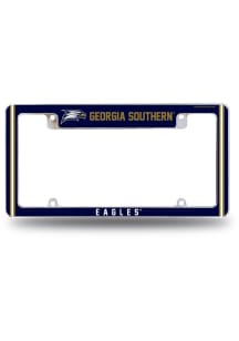 Georgia Southern Eagles Classic All Over Chrome License Plate Frame - White