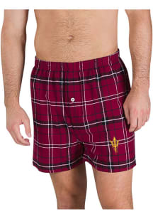 Concepts Sport Arizona State Sun Devils Mens Maroon Ultimate Boxer Shorts
