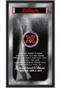 Miami RedHawks Fight Song Hanging Back Bar Mirror