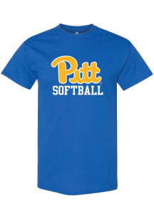 Summit Sportswear Pitt Panthers Youth Blue Softball Short Sleeve T-Shirt