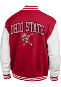 Champion Ohio State Buckeyes Mens Red Fleece Varsity Medium Weight Jacket