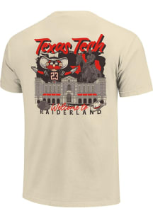 Texas Tech Red Raiders Ivory Hand Drawn Campus Stack Short Sleeve T Shirt
