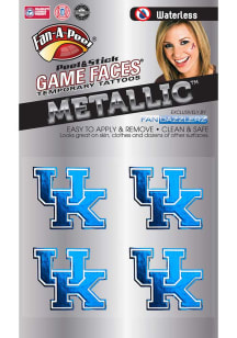 Kentucky Wildcats Metallic 4pk Tattoo