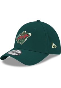 New Era Minnesota Wild Mens Green Primary Team Logo Classic 39THIRTY Flex Hat