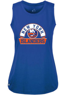 Levelwear New York Islanders Womens Blue Macy Banner Arch Tank Top