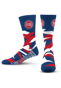 Detroit Pistons Shattered Camo Mens Crew Socks
