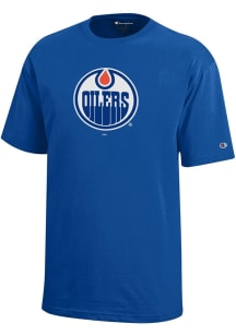 Champion Edmonton Oilers Youth Blue Core Short Sleeve T-Shirt