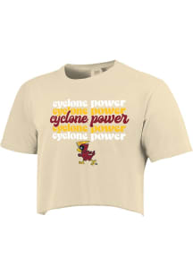 Iowa State Cyclones Womens Ivory Roll Clones Short Sleeve T-Shirt