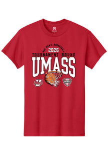 Summit Sportswear Massachusetts Minutemen Maroon MAC 2026 MBB Tournament Bound Short Sleeve T Shir..