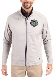 Cutter and Buck Michigan Wolverines Mens Anthracite 2026 MBB Champions Adapt Eco Medium Weight Jac..