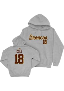 Angelina Cole Western Michigan Broncos Mens Grey NIL Script Player Hood