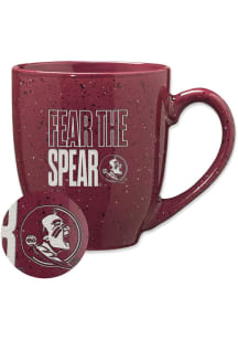 Florida State Seminoles Fear the Spear 16oz Speckle Ceramic Mug - Red