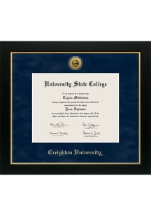 Creighton Bluejays Medallion Manchester Diploma Frame - Navy Blue