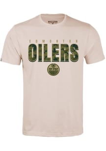Levelwear Edmonton Oilers Tan Richmond Protect Short Sleeve T Shirt