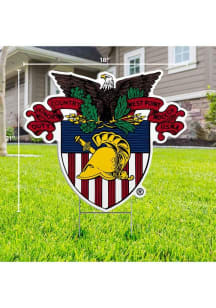 Army Black Knights Seal Yard Sign - Red
